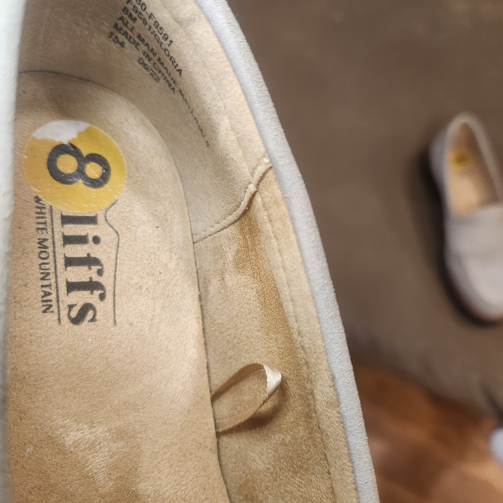 White Mountain Light Gray Loafers - Picture 2 of 9